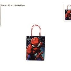 Busta Carta Regalo Cm.18X8X24H Disney Spiderman