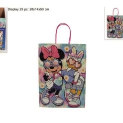 Busta Carta Regalo Cm.27X12X37H Disney Minnie Ass.