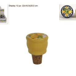 Tappo Sughero Con Ceramica Dec. Limoni 2 Ass.