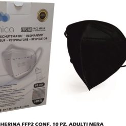 Mascherina Ffp2 Conf. 10 Pz. Adulti Nera