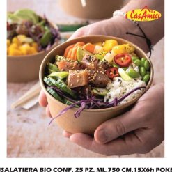 Insalatiera Bio Conf. 25 Pz. Ml.750 Cm.15X6H Poket