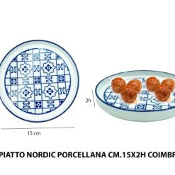 Piatto Nordic Porcellana Cm.15X2H Coimbra