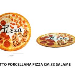Piatto Pizza Porcellana Cm.33 Salame