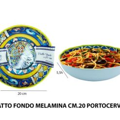 Piatto Fondo Melamina Cm.20 Portocervo