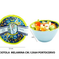 Ciotola Melamina Cm.12X6H Portocervo