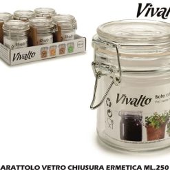 Barattolo Vetro Chius. Ermetica Ml.250