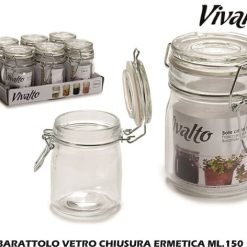 Barattolo Vetro Chius. Ermetica Ml.150