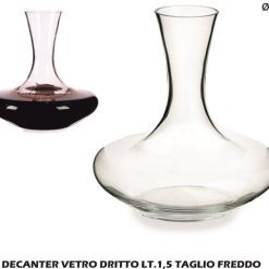 Decanter Vetro Dritto Lt.1,5 Taglio Freddo