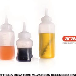 Bottiglia Dosatore Ml.250 Con Beccuccio Bianco