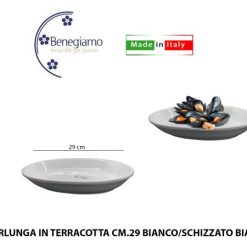 Sperlunga Cm.29 Sm Bianco/Schizzato Bianco