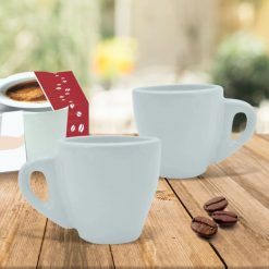 Tazzine Caffe' Conf. 6 Pz. S/Piatt. Bianca Alta