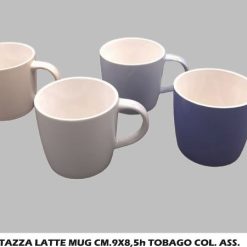Tazza Latte Mug Cm.9X8,5H Tobago Col. Ass.