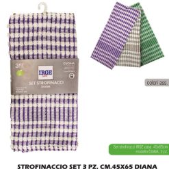 Strofinaccio Set 3 Pz. Cm.45X65 Diana