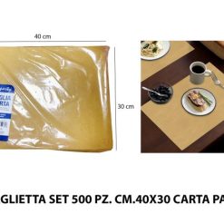 Tovaglietta Set 500 Pz. Cm.40X30 Carta Paglia