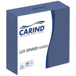 Sicignano | Confezione 40x16 Pezzi Tovaglioli Fazzoletti di Carta 3 Veli 40x40cm Lux Dinner in Cellulosa Eleganti Grandi Piega 1/4 Blu - Pranzo Cena Eventi Ristorante Cerimonie Feste