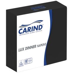 Sicignano | Confezione 40x16 Pezzi Tovaglioli Fazzoletti di Carta 3 Veli 40x40cm Lux Dinner in Cellulosa Eleganti Grandi Piega 1/4 Nero - Pranzo Cena Eventi Ristorante Cerimonie Feste