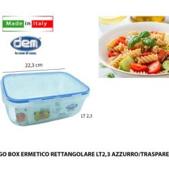 Frigo Box Ermetico Rett.Re Lt.2,3 Azz./Trasp.