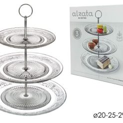 Alzata 3 Livelli Trasparente