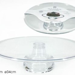 Alzata In Policarbonato Trasparente Cm.34X9,5H