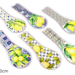 Poggiamestoli Ceramica Dec. Limoni Cm.10X28