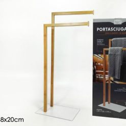 Piantana Portasciugamani 2 Posti Aste Bamboo
