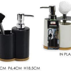 Dispenser Sapone Liquido Con Spazzola 2 Ass.