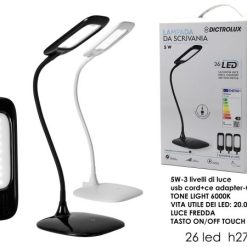 Lampada Da Scrivania 26 Led Touch Cm.27,5 2 Ass.