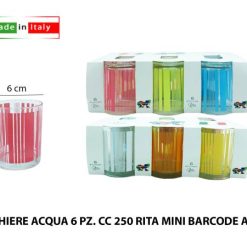 Bicchiere Acqua Cf.6Pz. Cc.250 Rita Barcode Arc.
