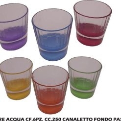 Bicchiere Acqua Cf.6Pz. Cc.250 Canaletto Fondo Pasta Arc.