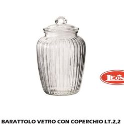 Barattolo Vetro Con Coperchio Lt.2,2