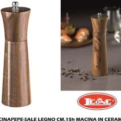 Macinapepe-Sale Legno Cm.15H Macina In Ceram.