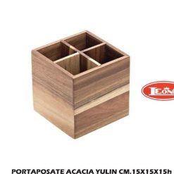 Portaposate Acacia Yulin Cm.15X15X15H