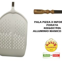 Pala Pizza Metro Modena Forata In Lega Di Alluminio cm.40x60x190