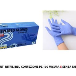 Guanti Nitrile Blu Conf. 100 Pz. Mis.S Senza Talco