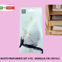 Buste Profumate Set 3 Pz. Vaniglia Cm.10X19,5