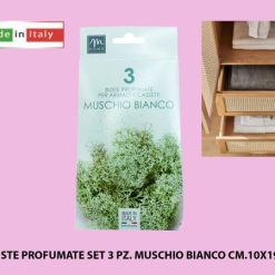 Buste Profumate Set 3 Pz. Muschio Bianco Cm.10X19,5