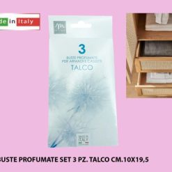 Buste Profumate Set 3 Pz. Talco Cm.10X19,5