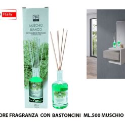 Diffusore Fragranze Con Bastonc. Ml.500 Muschio Bianco