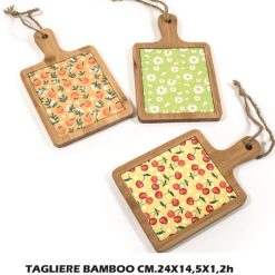 Tagliere Bamboo Cm.24X14,5X1,2H Dec. Ass.