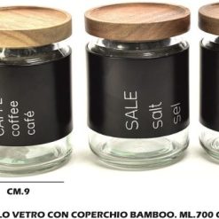 Barattolo Vetro C/Cop. Ml.700 Cm.9,7X13,8H Singolo