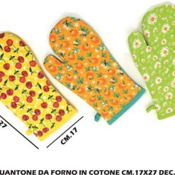 Guantone Da Forno In Cotone Cm.17X27 Dec. Ass.