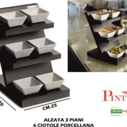 Alzata 3 Piani 6 Ciotole Trendy-Bar