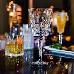 Calice Vino in Cristallo da 20cl Etna Set 6pz - Splendente Elegante per Vino, Champagne, Ristorante - immagine 3