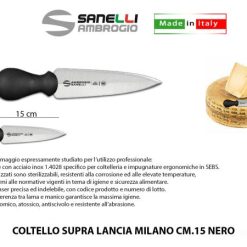 Coltello Supra Lancia Milano Cm.15 Nero