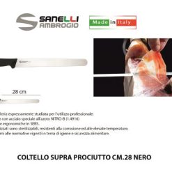 Coltello Supra Prosciutto Cm.28 Nero