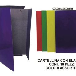 Cartellina Con Elastico Conf. 10 Pz. Col. Ass