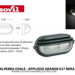 Palpebra Ovale-Applique Grande E27