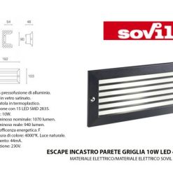 Incasso Alluminio Pressofuso 15 Led 10W 4000K L. Naturale (Copia)