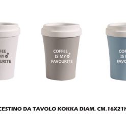 Cestino Da Tavolo Kokka Cm.16X21H 3 Colori