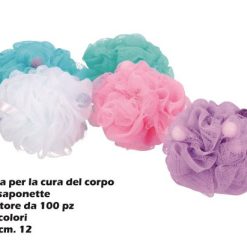 Spugna Corpo+6 Saponette Interne Cm.12 Gr.59 5 Colori